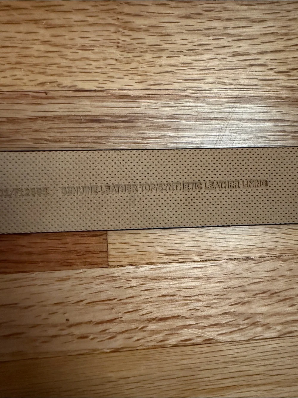 Cole Haan Black Leather Belt with Tan Interior - Size 34
